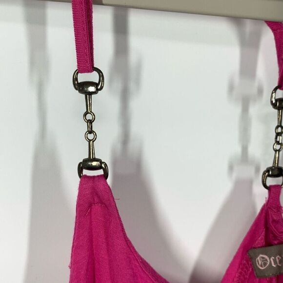 Ocean Blue Women's Spaghetti Strap Tank Top Swim Cover Up Pink Size large - Picture 6 of 6